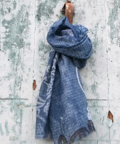 Foulard_cotone_seta_TracceLongobarde_blu